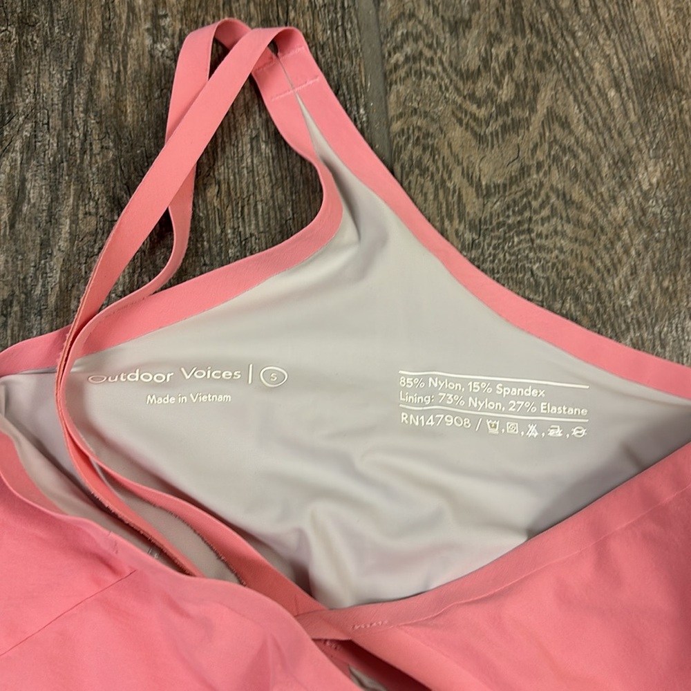 outdoor voices pink exercise dress - Picture 3 of 4